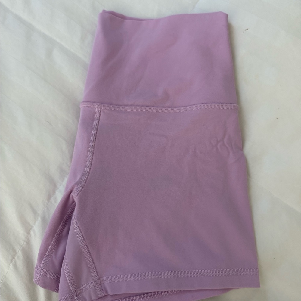 Pink Lululemon High-Rise Align Shorts | 4”